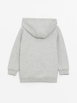 Kap??onlu Uzun Kollu Erkek Bebek Fermuarl? Sweatshirt - Waikiki фото 2