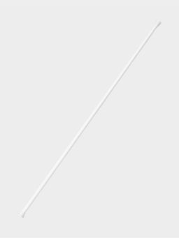 Карниз для ванной комнаты "Контур" 110-200 см, цвет белый