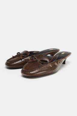 ZAPATO N?UTICO DESTALONADO PIEL / Tostado oscuro