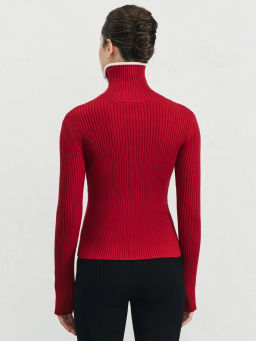 Вязаный лонгслив на молнии / Zarina