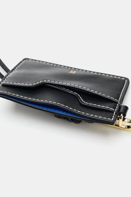 CARTERA TARJETERO PIEL / Negro - Zara фото 5