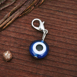 Подвеска-оберег от сглаза «Оберег от негатива», 2.5 см, синяя в серебре