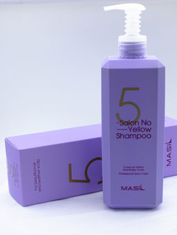 MASIL - ШАМПУНЬ ДЛЯ ВОЛОС И КОЖИ ГОЛОВЫ 5 SALON NO YELLOW SHAMPOO, 500 ML  фото 3