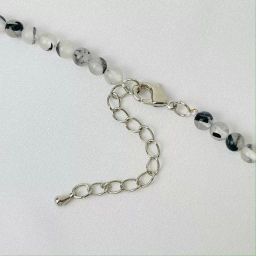 Бусы из Кварца с включением Турмалина 45 см +