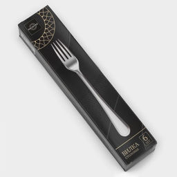 Цена за 6 шт. Вилка столовая Magistro Versal, длина 20 см, толщина 2.5 мм, нержавеющая сталь, серебристая  фото 3