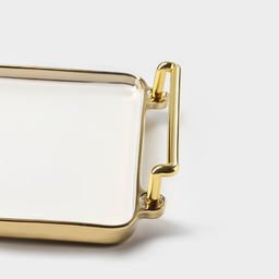 Блюдо керамическое для подачи Gold, 18.8×23×4.6 см