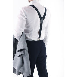 Подтяжки взрослые, ширина 3,5 см, цвет тёмно-серый - Simaland фото 2