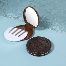 Цена за 2 шт. Зеркало складное Шоколадное чудо, с расчёской, d=6.6 см, МИКС - Qf фото 3