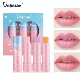 Подарочный набор увлажняющих бальзамов для губ с оттенком, нежный розовый