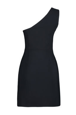 Siyah A Kesim Tek Omuz Gul Detayl? Mini Dokuma Elbise TWOSS24EL00660 - Trendyolmilla фото 8