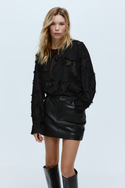 Blusa en tejido jacquard - H&m фото 6