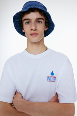 Camiseta con motivo estampado Loose Fit