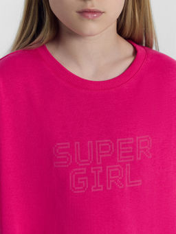 Комплект для девочек (футболка, шорты) розовый с печатью - Mark formelle фото 5