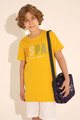 Шафрановая футболка для мальчика - U.s. polo assn фото 6