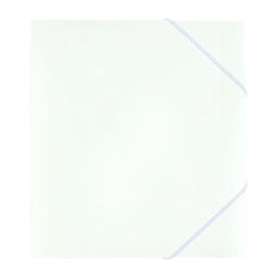 Папка на резинке А5, 500 мкм, Calligrata, корешок 15 мм, до 100 листов, белая