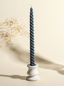 Набор свечей витых, 2×25 см, 4 шт., палитра серого, 25.5×8.8×2.4 см