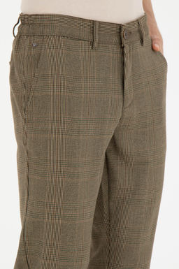 Erkek Slim Fit Coconut Kanvas Pantolon