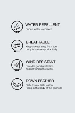 100% FEATHER WATER-REPELLENT DOWN JACKET - Zara фото 9