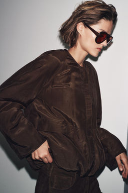 ZW COLLECTION PADDED POCKET JACKET - Zara фото 4