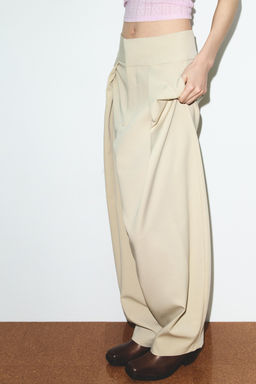 BALLOON PLEAT TROUSERS - Zara фото 12