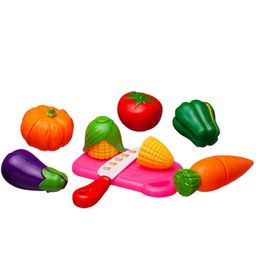 Игровой набор ABtoys Помогаю Маме продуктов для резки на липучках Овощи, 14 предметов