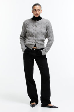 Cardigan en punto trenzado