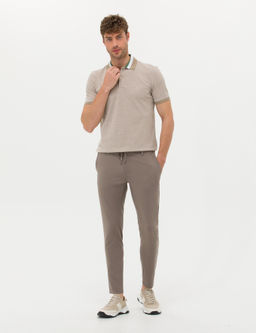 Bej Klasik Jogger Pantolon