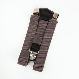 Подтяжки взрослые «Великан» для полных, ширина 3.8 см, серый