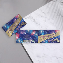 Цена за 20 шт. Приглашение «Выпускной!», 24.7×77 см