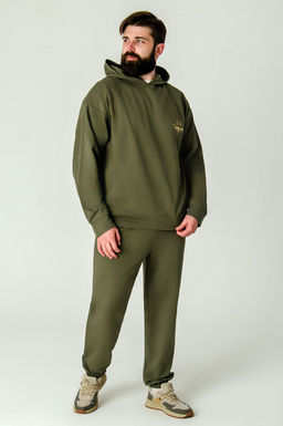 Арт. 63190 Костюм  с брюками мужской 50-58 (5 шт) Цвет:хаки