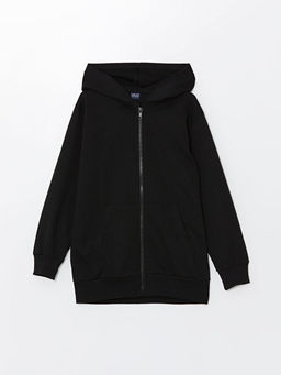 Kap??onlu Erkek ?ocuk Fermuarl? Sweatshirt