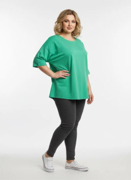 Футболка хлопковая FU28062GRN63