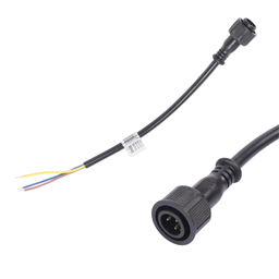 UCX-LL2/L52-0.25M/M7 220V BLACK Провод, 25см, для подключения линейных прожекторов 220V серии L52, L53. Разъем "папа". TM Uniel