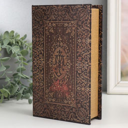 Шкатулка книга-сейф «Старинная книга», дерево, искусственная кожа, 21×13×5 см