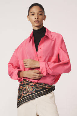 CAMISA BOLSILLOS - THE ITEM ZARA WOMAN / Rosa  фото 4