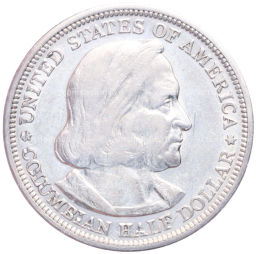 Монета 1/2 доллара 1893 года США Колумбийская выставка в Чикаго