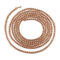 FAYCRAFT Цепочка вязаная декоративная SCJ 3 мм 1 м СК/Распродажа красный/под серебро