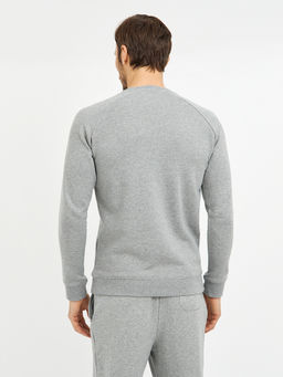 джемпер мужской серый из хлопка с рукавом реглан - Glenfield фото 6