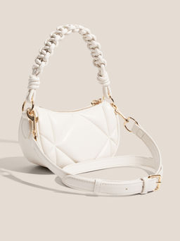 Женская сумка с ручкой LOVE MOSCHINO EMBOSSED Q Артикул 4625924, молочно-белый  фото 3
