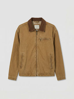 Rahat Kal?p Kadife Yaka Erkek Jean Ceket