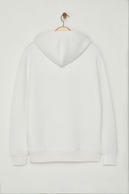TRENDYOL MAN Turuncu %100 Pamuk Kapusonlu / Genis Kesim Kolej Bask?l? Ici Polarl? Sweatshirt TMNAW24SW00063 - Trendyolmilla фото 37