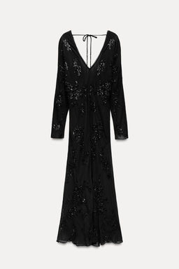 EMBROIDERED SEQUINNED DRESS ZW COLLECTION - Zara фото 2