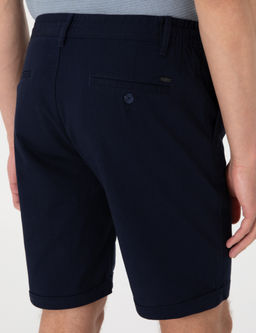 Lacivert Slim Fit Beli Lastikli Ba_c_kl_ Dokuma _ort
