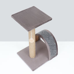 Когтеточка СТОЛБИК + ДУГА + ПЛОЩАДКА джут ковролин 35х30х56 7 PerseiLine КД-26 - Simaland фото 13