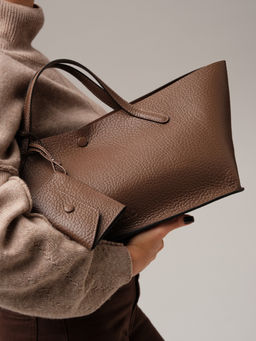 Женская кожаная сумка Dari DBR 31136 коричневый какао  фото 9