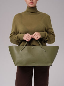 Женская кожаная сумка Dari DBR 31136 зеленая водоросль  фото 4