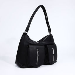 Сумка-тоут на молнии, 3 наружных кармана, цвет чёрный - Simaland фото 3