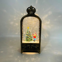 Новогодний декор Фонарь стекло - 23 см (арт. 23014A/23014B/23014D) в ассортименте - Ип лебедев о.ю фото 4