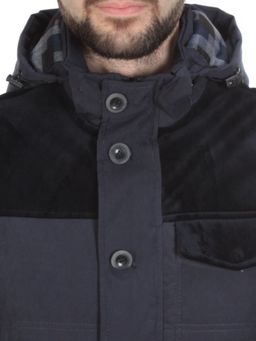 J830111 DEEP BLUE Куртка-жилет мужская зимняя NEW B BEK (100 гр. синтепон и искусственный мех)