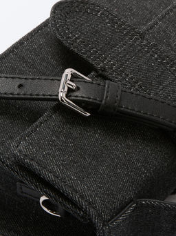 Женская сумка с ручками из денима TENDANCE Артикул 4248260, черный  фото 3